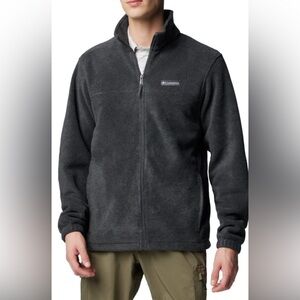 Columbia Full Zip Dark Gray Fleece Jacket Men’s Size L